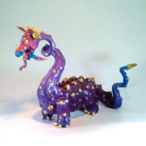 Dragón Morado (Tipo Alebrije)
