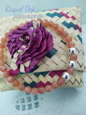 Pulsera Piedra del Sol (Salmón)