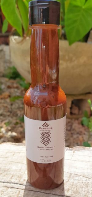 Salsa Chipotle Habanero con Cerveza Oscura