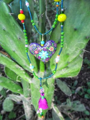 Collar Guias Florales Violeta