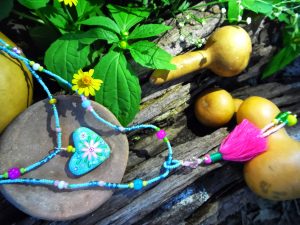 Collar Guías Florales Rosa