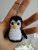 Llavero Pingüino Tejido a Crochet